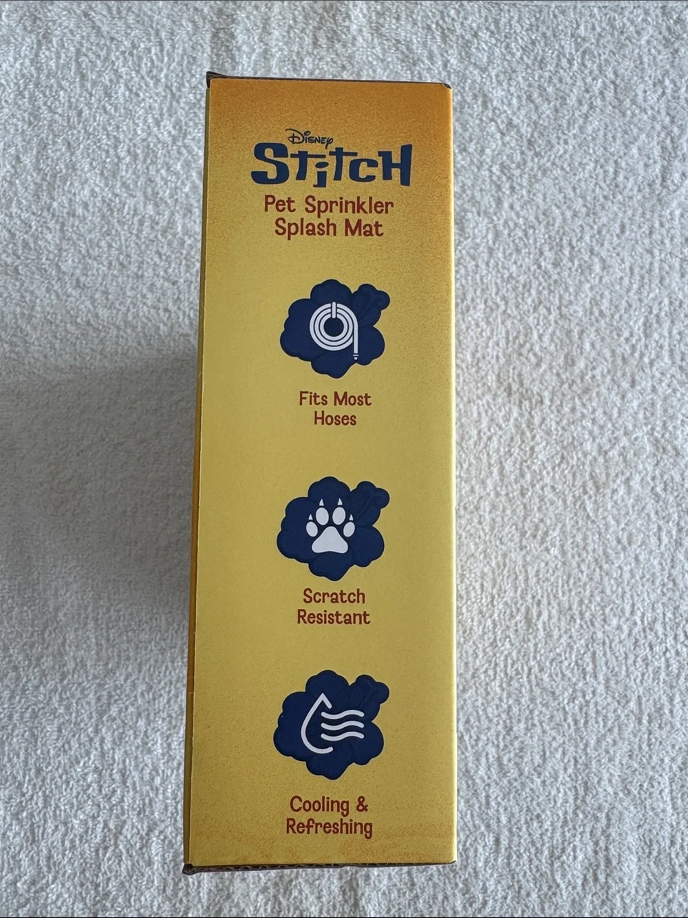 Disney Stitch Pet Sprinkler Splash Mat - Blue and Purple Accents